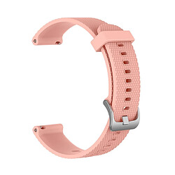 Bracelet en silicone 20 mm souple rose pour votre Polar Ignite Smart Watch