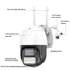 Yonis Camera Surveillance WiFi Alarme AI 2K Vision pas cher