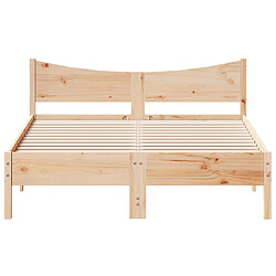 Acheter Vidaxl Cadre de lit 140x200 cm bois de pin massif