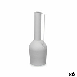 Gift Decor Vase Élevé Gris Acier 13 x 39 x 13 cm (6 Unités)