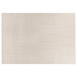 Lisa Design Rio - tapis rectangulaire motif abstrait - intérieur et extérieur - blanc