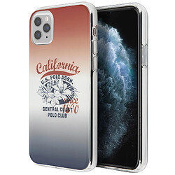 Us Polo U.S Polo Coque pour iPhone 11 Pro California Central Coast Antichoc Bleu / Rouge