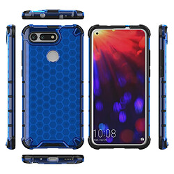 Wewoo Coque Souple PC + TPU en nid d'abeille antichoc pour Huawei Honor V20 bleu