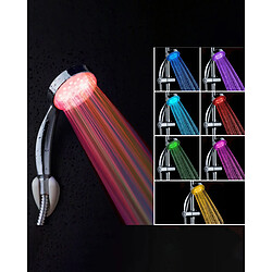 Beliani Pommeau de douche RAINBOW Avec des lumières LEDs Argenté