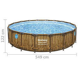 Bestway Ensemble de piscine Power Steel 549x122 cm pas cher