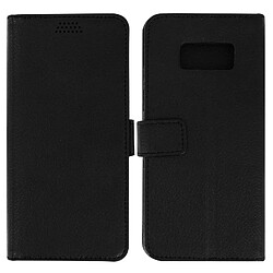 Avizar Housse Etui Clapet Portefeuille Samsung Galaxy S8 Plus - Noir