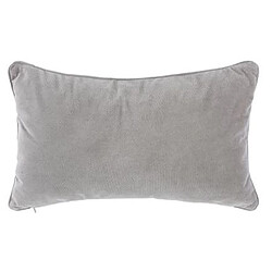 Avis Lot de 6 coussins rectangulaires 100% polyester coloris gris clair - Dim : L.50 x l.30 cm -PEGANE