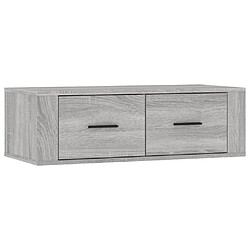 Helloshop26 Armoire TV suspendue sonoma 80 x 36 x 25 cm bois d'ingénierie gris 02_0024291