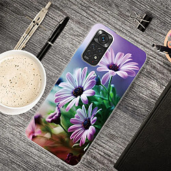 Coque en TPU antichoc, anti-rayures Chrysanthème pourpre pour votre Xiaomi Redmi Note 11S 4G/Redmi Note 11 4G (Qualcomm)