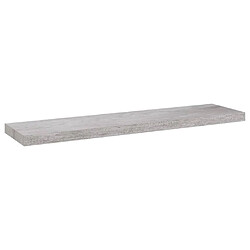 Maison Chic Étagère murale flottante,Etagère de rangement flottante Gris béton 90x23,5x3,8 cm MDF -MN23151