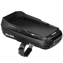 Sacoche Vélo Étanche Capacité 0.6L Fenêtre Tactile Rotatif 360° Wildman XT3 Noir