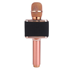 Avis Wewoo Micro sans fil pour ordinateur portable, PC, haut-parleur, casque, iPad, iPhone, Galaxy, Huawei, Xiaomi, LG, HTC et autres téléphones intellig Double haut-parleurs KTV haute qualité sonore de poche Karaoke enregistrement Bluetooth sans microphone à conden