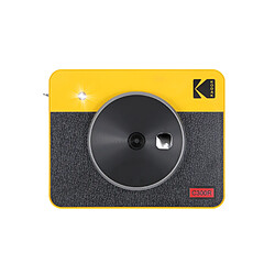 KODAK Mini Shot Combo 2 Retro C210R - Appareil Photo 7,6x7,6 cm Instantané - 8 incluses - LCD 1,7 pouce - Bluetooth - Jaune & Noir - Jaune