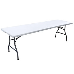 Evergreen Table 244 x 76 cm résine pliante en valise EG45064