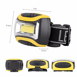 Wewoo Lampe frontale LED extérieure COB de poche 3 mode lumière principale phare Linterna torche pour la pêche à vélo pas cher