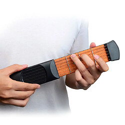 Wewoo Mini guitare de poche Portable noir Guitar Trainer Finger Chord Conversion KD10 4 caractères