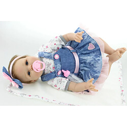 Universal Poupée bébé régénérée quai silicone souple 22/55 cm réaliste poupée jeune fille mariée.