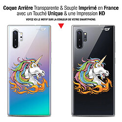 Avis Caseink Coque arrière Samsung Galaxy Note 10+ / Plus (6.8 ) Gel HD [ Nouvelle Collection - Souple - Antichoc - Imprimé en France] Licorne de Feu