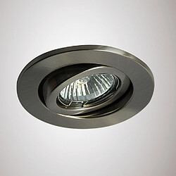 Inspired Downlight encastré réglable GU10 nickel satiné (ampoule non incluse)