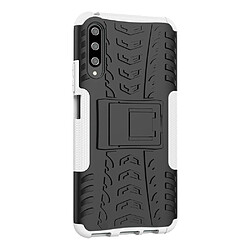 Wewoo Coque Renforcée Pour Huawei Honor 9X Pro Texture de pneu TPU + PC Antichoc avec support Blanc