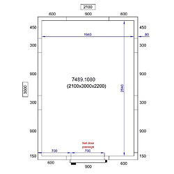 Chambre Froide Positive Pro Line Avec Groupe Positif - Hauteur 2200 mm - Combisteel