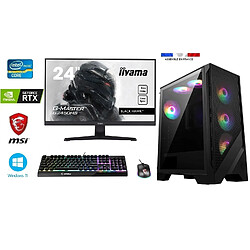 Pack PC Gamer MSI - i9-11900KF - RTX 4060 8Go MSI Ventus 2X - 32Go Ram - SSD 1To + HDD 2To - MSI Mag Forge 120A - Windows 11