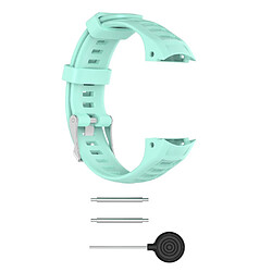 Bracelet en silicone cyan pour votre Garmin Instinct