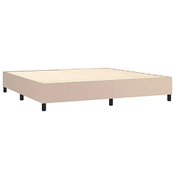 Avis vidaXL Sommier à lattes de lit avec matelas Cappuccino 200x200 cm