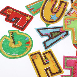 patch Animé Alphabet thermocollant lettre pas cher