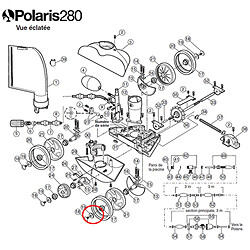 Rondelle de roue en plastique pour polaris 180/280 - c64 - POLARIS