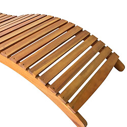 Acheter vidaXL Chaises longues lot de 2 avec coussins Bois d'acacia solide