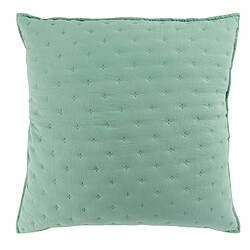 Paris Prix Housse de Coussin Mellow 60x60cm Menthe & Blanc