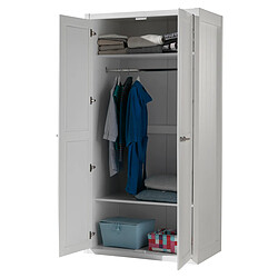 VIPACK Armoire 2 portes Lewis - Blanc