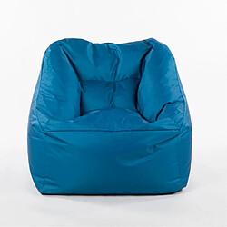 Jardindeco Fauteuil intérieur extérieur 70 x 60 x 80 cm Marco bleu canard.