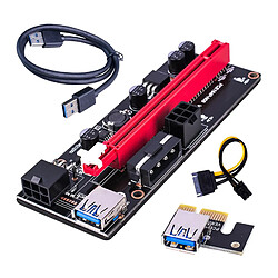 PCI-E VER 009S 1x à 16x Extension Graphique Adaptateur USB 3.0 Câble USB Noir