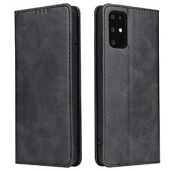 Etui en PU style d'affaires auto-absorbé noir pour votre Samsung Galaxy S20