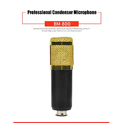 Acheter Universal Microphone à condensateur BM800 Microphone d'enregistrement professionnel pour téléphone portable Microphone PC Set de microphone Carla Carte son Micro | Microphone