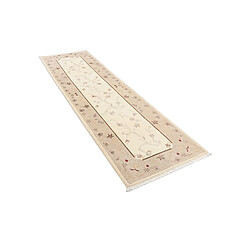 Vidal Tapis de couloir en laine 300x81 beige Darya