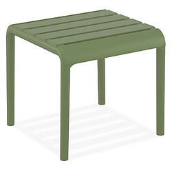 Alterego Table basse 'SIDONY' verte en matière plastique