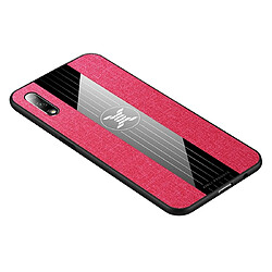 Wewoo Coque Souple Pour Huawei Honor 9X XINLI Tissu de couture Antichoc TPU Housse de protection Rouge