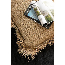 Dansmamaison Coussin Carre Raphia Naturel Small