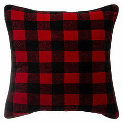 Coussin Déco Imprimé Hors Piste 40x40cm Rouge