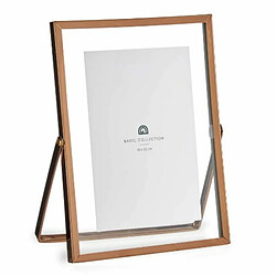 Gift Decor Cadre photo Cuivre Métal verre Plastique 15,5 x 1 x 20,7 cm (12 Unités)