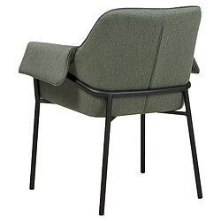 Acheter Beliani Fauteuil ARLA Tissu Vert foncé