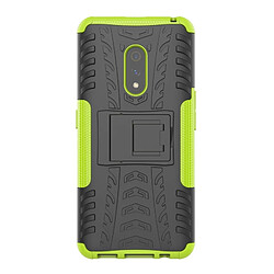 Wewoo Coque Pour OPPO Realme X Texture de pneu Antichoc TPU + PC Housse de protection avec support vert