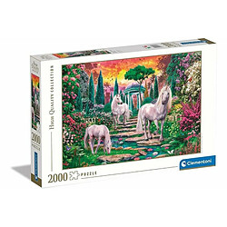 Clementoni Puzzle classique de licornes de jardin - 2000 pièces (CLE32575)