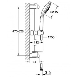 Avis EUPHORIA GROHE SET BÂTON DOUCHE 110