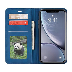 Acheter Wewoo Housse Coque Pour iPhone XR Forwenw Dream Series Oil Edge Fort Magnetism Étui à rabat horizontal en cuir avec support et fentes cartes et portefeuille et cadre photo bleu