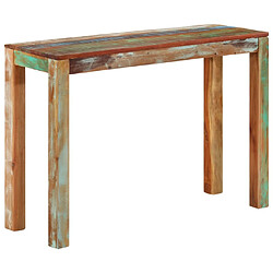 vidaXL Table console 110x35x76 cm Bois de récupération massif 