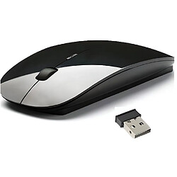 SOURIS SANS FIL ULTRA FINE DESIGN WIRELESS MOUSE STYLE APPLE MAC PC PORTABLE NOIRE